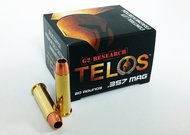 G2 Research Telos 357 Mag 105gr – Superb Fracturing Copper Revolver Ammo